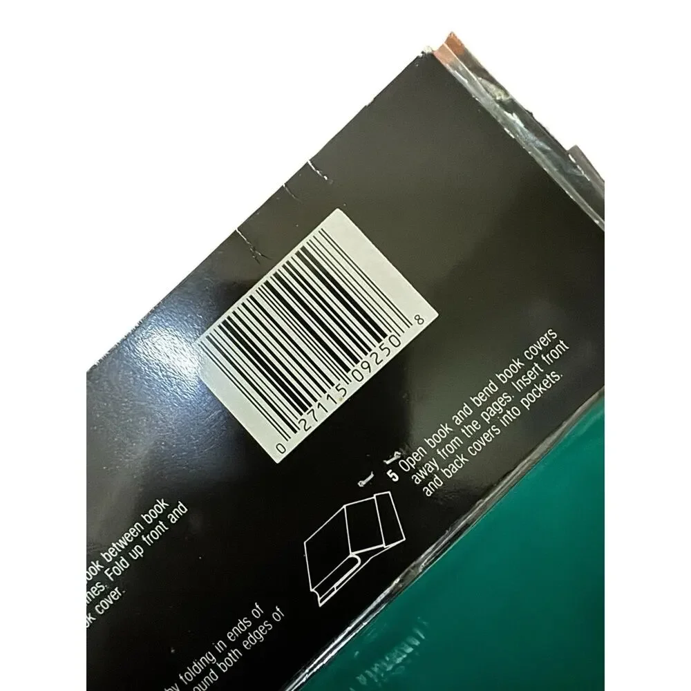 Vintage 1992 Book Covers Lot School Textbook Retro 90s Plastic Protectors Gen X‎